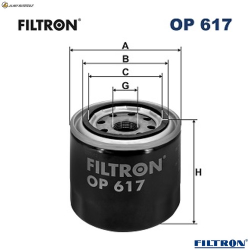 Oil filter 617 - filter,