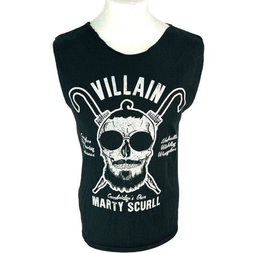Vest black graphic villan - graphic,