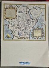 Union-Castle South Africa SS Reina Del Mar Old Tyme Music Hall Dinner Menu 1972