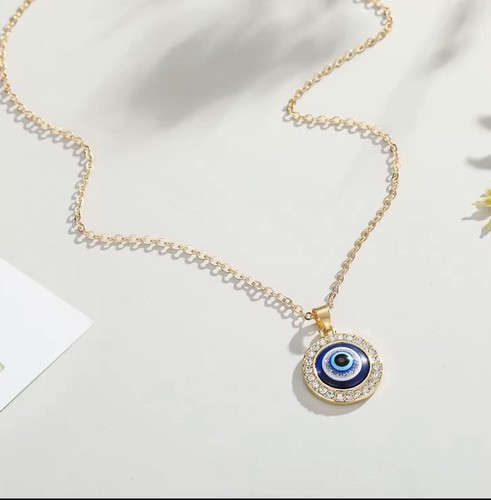 Evil eye necklace sterling - eye,
