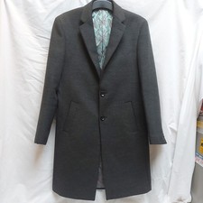 RIOT & Teddy Boy Men's Grey  'Crombie' Coat Small/Medium.  Mod etc