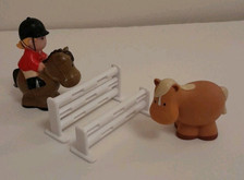 ELC Happyland Horse Riding Figure With Jumps & Horse