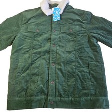 Men's Green Corduroy Sherpa