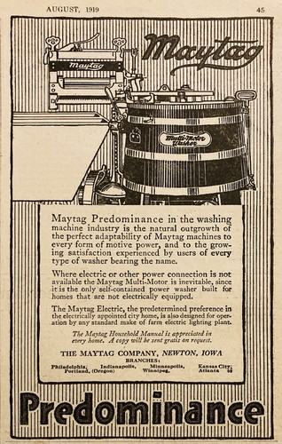 1919 maytag co - ad.(pc10)~maytag,