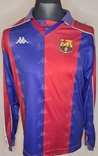 1992/95 Barcelona Kappa Home Shirt Long Sleeve Adults Size M