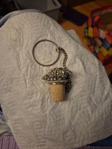 Vintage pewter wine bottle - pewter,