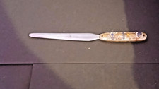 Cloisonné Enameled Letter Opener + Vintage African Hand Carved Opener