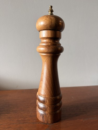 Vintage wooden pepper mill - vintage,