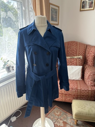 Hobbs petro blue trench coat - hobbs,