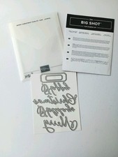 Stampin' Up Sizzix Merry Christmas Thinlits Dies 147912  Wording Sentiments Rare