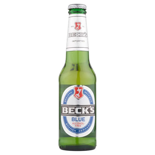 Becks blue alcohol free beer - becks,