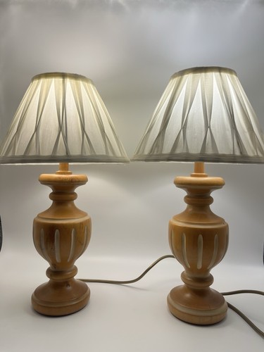 Vintage pair wooden - vintage, vases