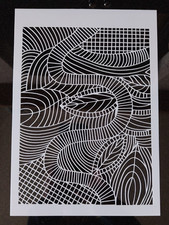 Abstract Pattern Stencil 21cm