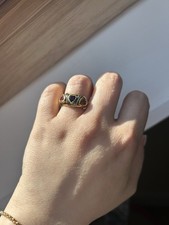 18k Gold Tank Ring With