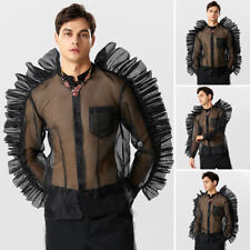 UK Mens Crewneck Ruffled