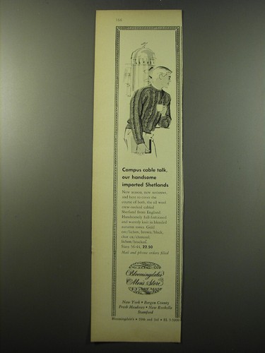 1960 bloomingdale sweater - 1960, bloomingdale's