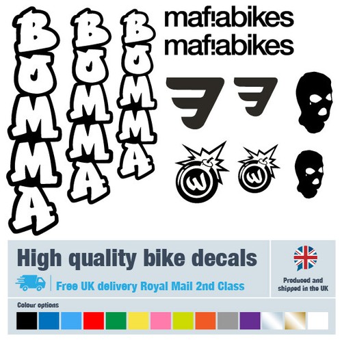 Mafia bomma bike - decals, labels