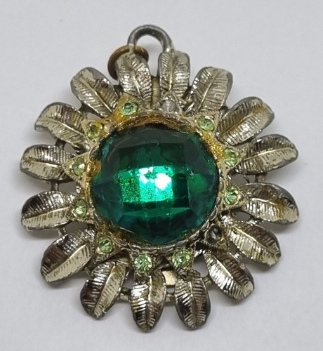 Vintage green rhinestone - green,