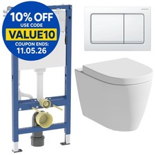 Rimless Wall Hung Toilet Pan