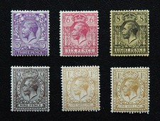 GB stamps: 1912 Royal Cypher selection mint (163-301)