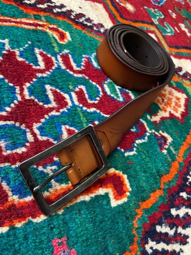 Vintage brown leather frame - brown,