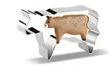 Cookie Cutter Cow Biscuit Pastry Baking