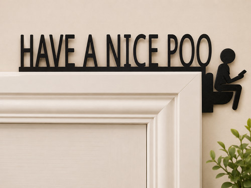 Have nice poo bathroom - a,
