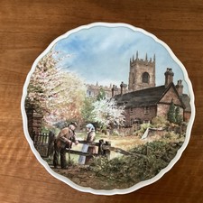 Royal Doulton plate, Village