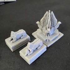 Eagle + 2x Griffin Statues - Amon Rings