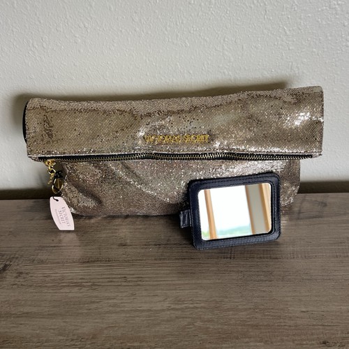 Victoria secret clutch gold - victoria's,