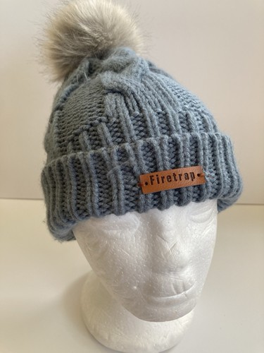 Ladies firetrap grey beanie - firetrap,