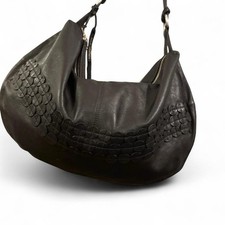 Y2K Tula Black real leather hobo  shoulder bag Cute Details