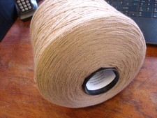 3 ply woollen spun 100%lambswool  1kg cone approx.  Warm Taupe. B126