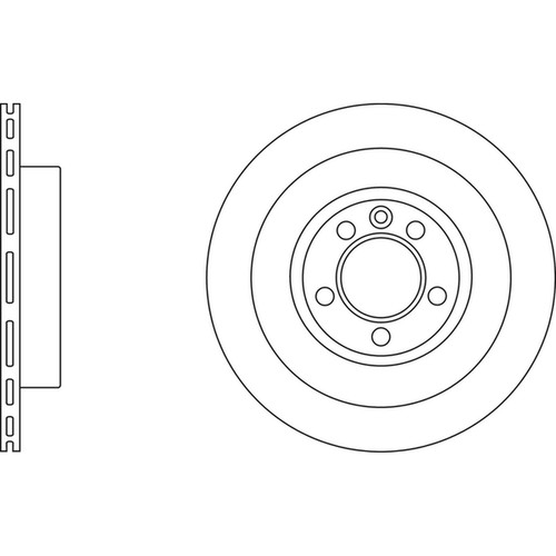 Brake discs vented for land - 2x,
