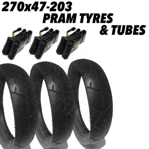 Quality pram tyres tubes - 3x,