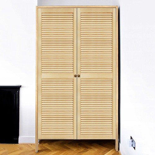 Single louvre door - single, open