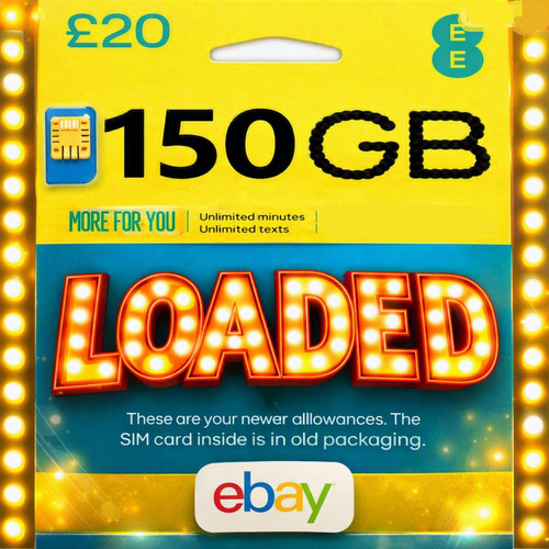 Data sim card 5g - ee, 2g