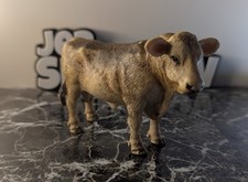 Vintage Schleich Retired Holstein Milking Dairy Cow Brown Figurine Used 2001