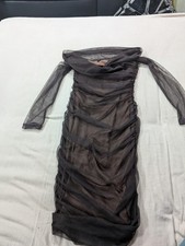 Boohoo Brown Nude Dress Size 6