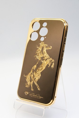24k gold luxury iphone horse - luxury,