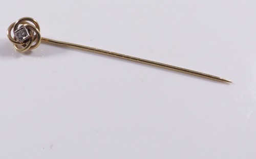 Pin gold 585 cord shape - pin,