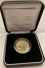 2001 Silver Proof Piedfort £2