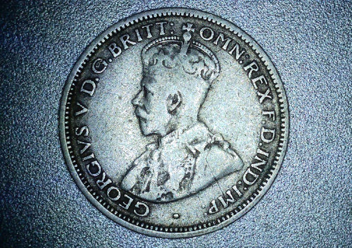 1934 king george sixpence - king, 6d