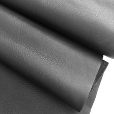 1.2-1.4mm Black Italian Soft Full Grain Pebbled 100% Real Cowhide Leather Sheets