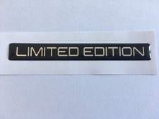 LIMITED EDITION CAR BOOT BADGE