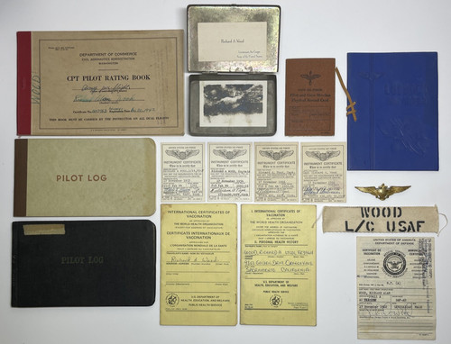 Lot wwii pilot log books - pilot,