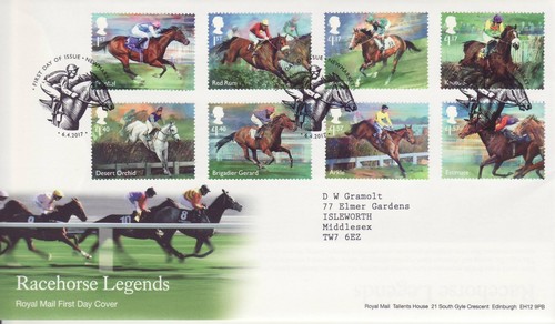 Stamps first day cover - first, race