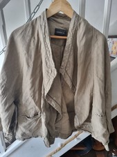 Oska 100% Linen Jacket Pale