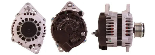 Alternator with freewheel belt