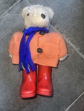 Vintage Paddington Bear With Red Wellington Boots